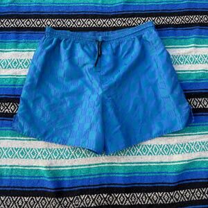 Men's Vintage 90's Italian Club Checkered Blue Green Trunks Shorts Sz XL VTG